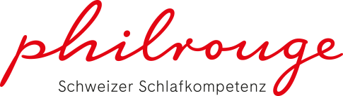 Logo freigestellt - Lieferant Philrouge - roter Schriftzug mit Slogan